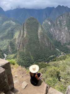 Lookout point Macchu Pichu Peru