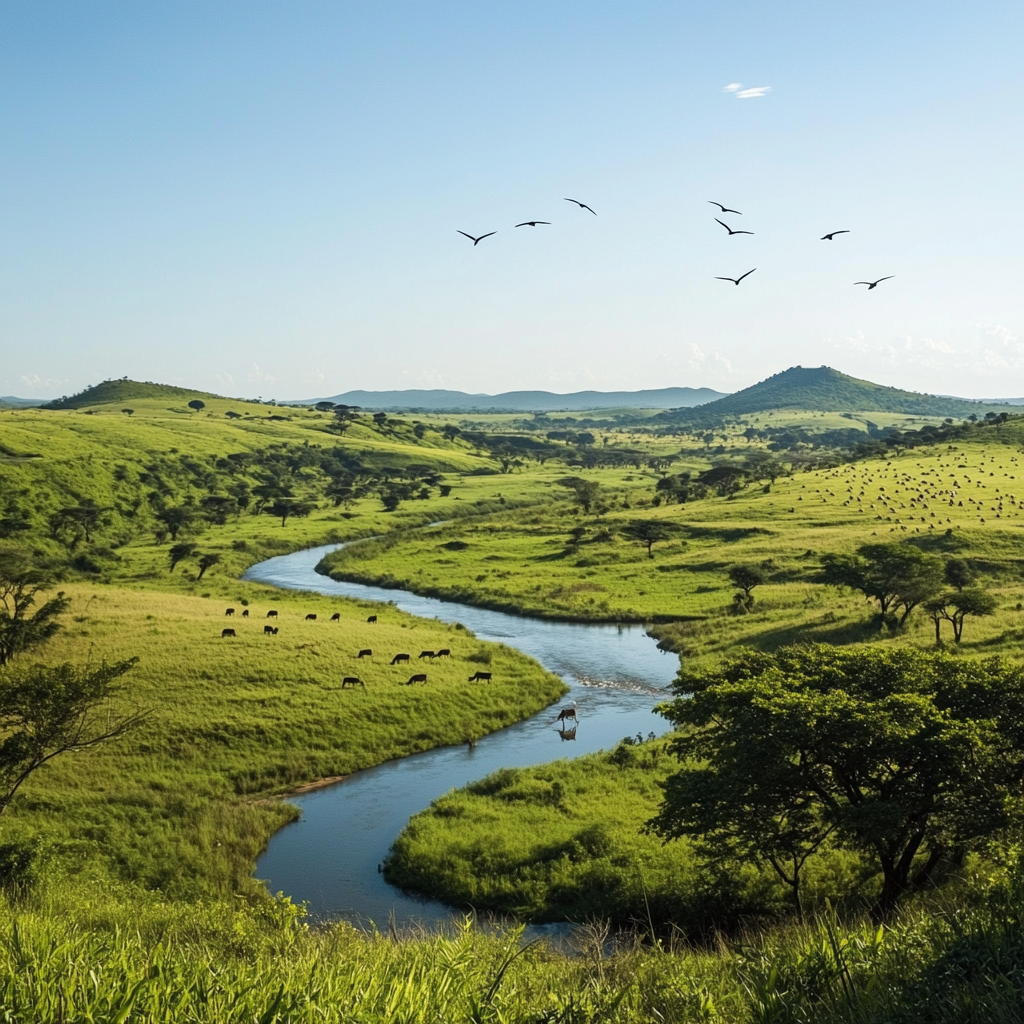 Cameia National Park in Angola,